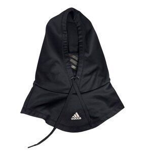 ADIDAS Hooded Face Cover Black Work Out Running Adjustable Drawstring